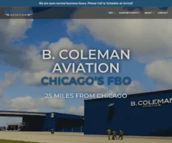 B-Coleman.com(Chicago's FBO) Screenshot