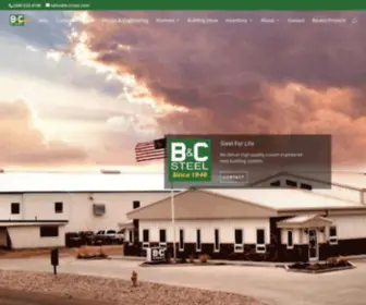 B-Csteel.com(B&C Steel) Screenshot