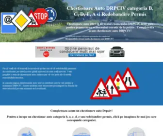 B-DRpciv.ro(Chestionare Auto DRPCIV categoria B) Screenshot