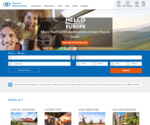 B-Europe.co.uk(Trains to Paris and Europe) Screenshot