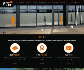 B-Fix.be(Système de fixation invisible pour planchers et bardages) Screenshot
