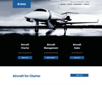 B-Jets.com(Aircraft Charter & Management Company) Screenshot