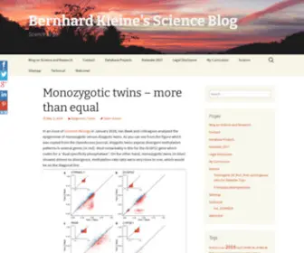 B-Kleine.com(Bernhard Kleine's Science Blog) Screenshot