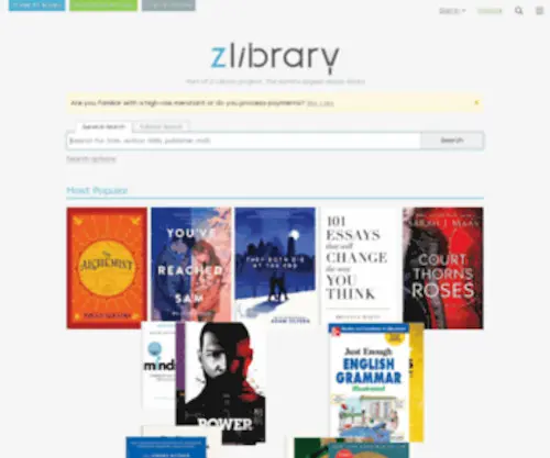 B-OK.cc(Electronic library. Download books free. Finding books) Screenshot