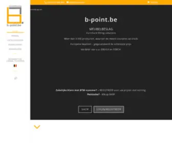 B-Point.be(B-point Meubelbeslag) Screenshot