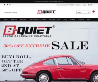 B-Quiet.com(Premium Automotive Sound Deadening Materials) Screenshot