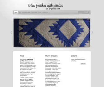 B-Quilts.com(Blue feather quilt studio) Screenshot