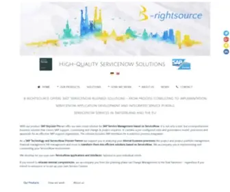 B-Rightsource.com(Integration SAP and ServiceNow with SAP KeyUser Pro) Screenshot