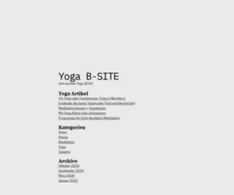 B-Site.de(Just another Yoga BLOG) Screenshot