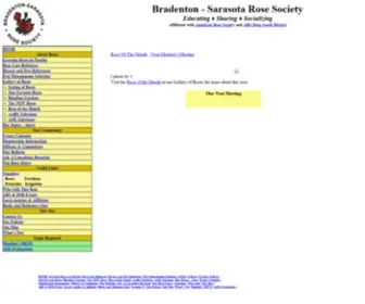 B-SRS.org(Bradenton-Sarasota Rose Society) Screenshot