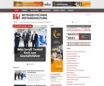 B-UND-I.de(Betriebstechnik & Instandhaltung) Screenshot