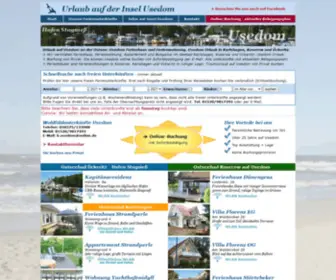 B-Usedom.de(Top Ferienhaus Usedom & Ferienwohnungen von Privat) Screenshot