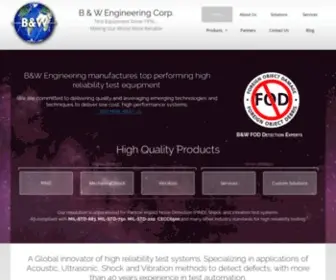 B-W-Engineering.com(B&W Engineering Corporation) Screenshot