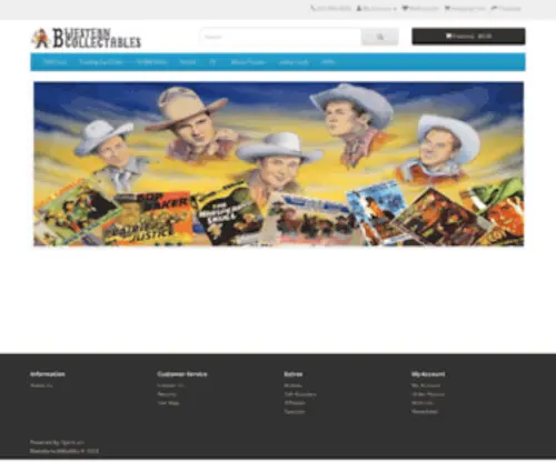 B-Westerncollectables.com(Bob Western Collectables) Screenshot