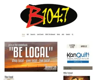 B1047.com(B104.7 Manhattan’s Hometown Country Station) Screenshot