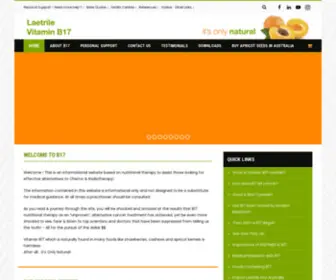 B17.com.au(Laetrile Vitamin B17) Screenshot