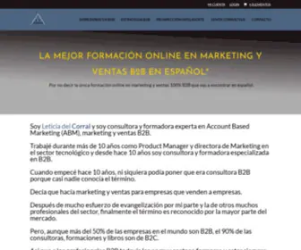 B2Bacademy.es(B2B ACADEMY: La mejor formación online en marketing y ventas 100% B2B) Screenshot