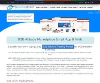 B2BBusinessplatform.com(Get developed marketplace script like Alibaba. Readymade b2b Alibaba clone script) Screenshot