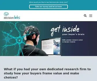 B2Bdecisionlabs.com(B2B Customer Research Rooted in Decision Science) Screenshot