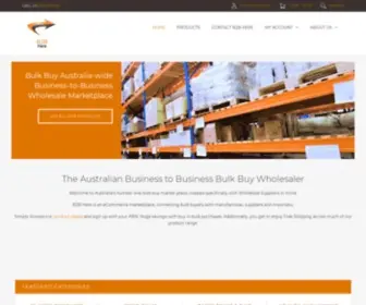 B2Bhere.com.au(The Bulk Buy Wholesale Suppliers for Australia) Screenshot