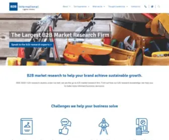 B2Binternationalusa.com(The largest b2b market research firm) Screenshot