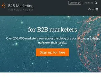 B2Bmarketing.net(B2B Marketing) Screenshot