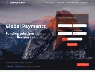 B2Bpaysolution.com(IBAN) Screenshot