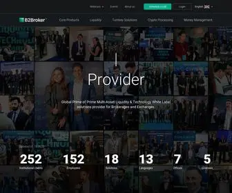 B2Broker.com(Prime of Prime Liquidity & Technology Provider) Screenshot