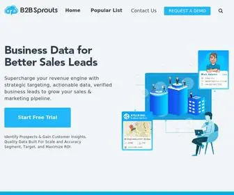 B2BSprouts.com(Business Mailing Lists) Screenshot