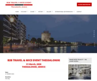 B2Btravelevent.com(B2B TRAVEL & MICE EVENT THESSALONIKI 30 & 31 March) Screenshot