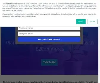 B2Commerce.io(Home) Screenshot