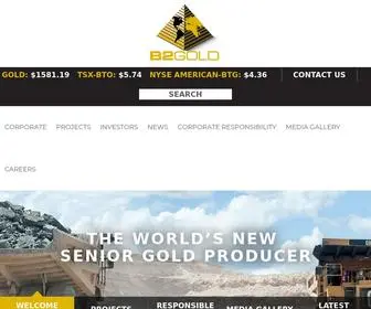 B2Gold.com(The World's New Senior Gold Producer) Screenshot