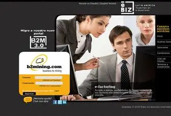 B2Mining.com(Bienvenido a) Screenshot