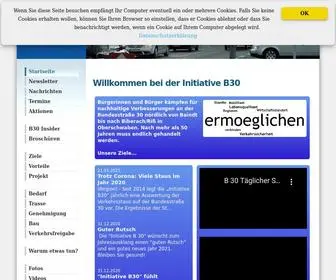 B30Neu.de(Willkommen bei der Initiative B30) Screenshot