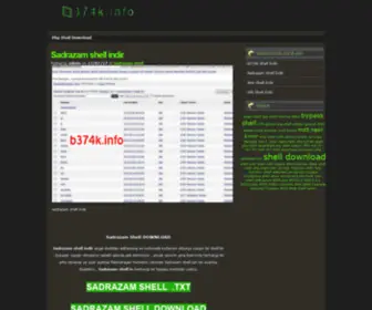 B374K.info(B374k shell indir bypass shell webroot) Screenshot