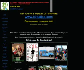 B3Talent.com(Entertainment Agency Dallas) Screenshot