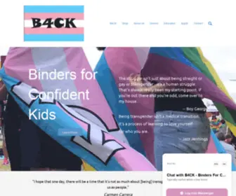 B4CK.org(Binders for Confident Kids) Screenshot