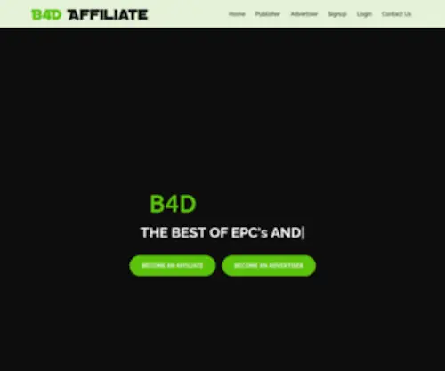 B4Daffiliate.com(B4D Affiliate) Screenshot