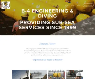 B4Diving.com(Commercial Diving Services) Screenshot