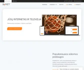 B4Net.lt(Internetas ir televizija Vilniuje) Screenshot