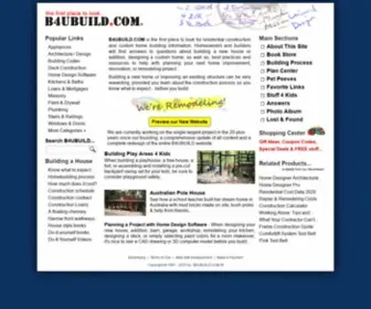 B4Ubuild.com(Residential Construction Information) Screenshot