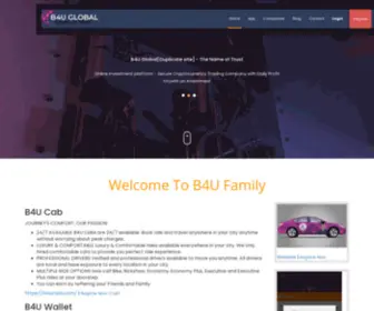 B4UGlobalofficial.com(B4U Global a Secure Cryptocurrency Trading Company) Screenshot