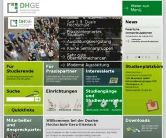 BA-Eisenach.de(Duale Hochschule Gera) Screenshot