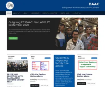 Baac.org.au(Bangladesh Australia Association Canberra) Screenshot