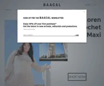 Baacal.com(BAACAL® by Cynthia Vincent) Screenshot