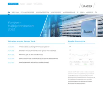 Baaderbank.de(Baader Bank) Screenshot