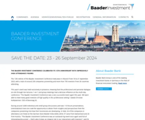 Baaderinvestmentconference.com(Baaderinvestmentconference) Screenshot