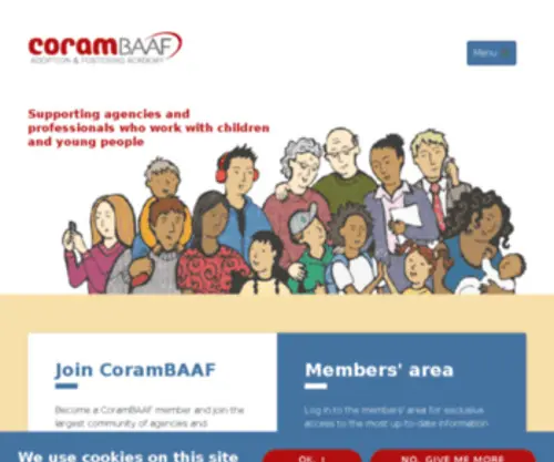 Baaf.org.uk(British Association for Adoption and Fostering) Screenshot