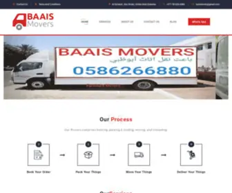 Baaismovers.com(Movers in Abu Dhabi. Baais Movers) Screenshot