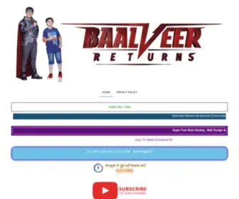 Baalveerreturn.com(Baalveerreturn) Screenshot